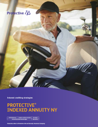 Cover of Protective Indexed Annuity NY Interest crediting strategies historical performance.