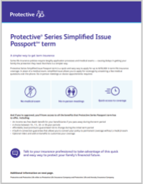 Simplified issue term client flyer.