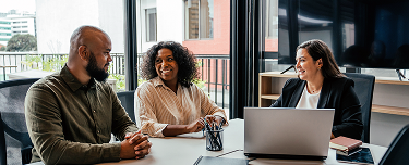 Agents receiving educational training on life insurance and annuities.