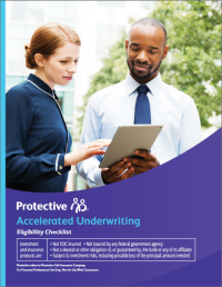 Cover of Velocity Accelerated Underwriting Eligibility Checklist.
