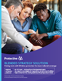 The cover of the Protective blended strategy solution brochure.