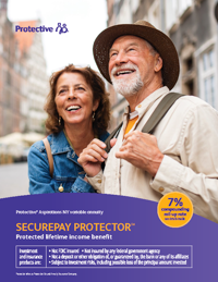 Cover of the SecurePay Protector NY benefit guide.