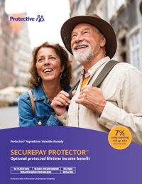 Cover of the SecurePay Protector benefit guide.
