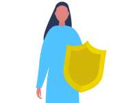 An illustration representing Protective's mission to protect people